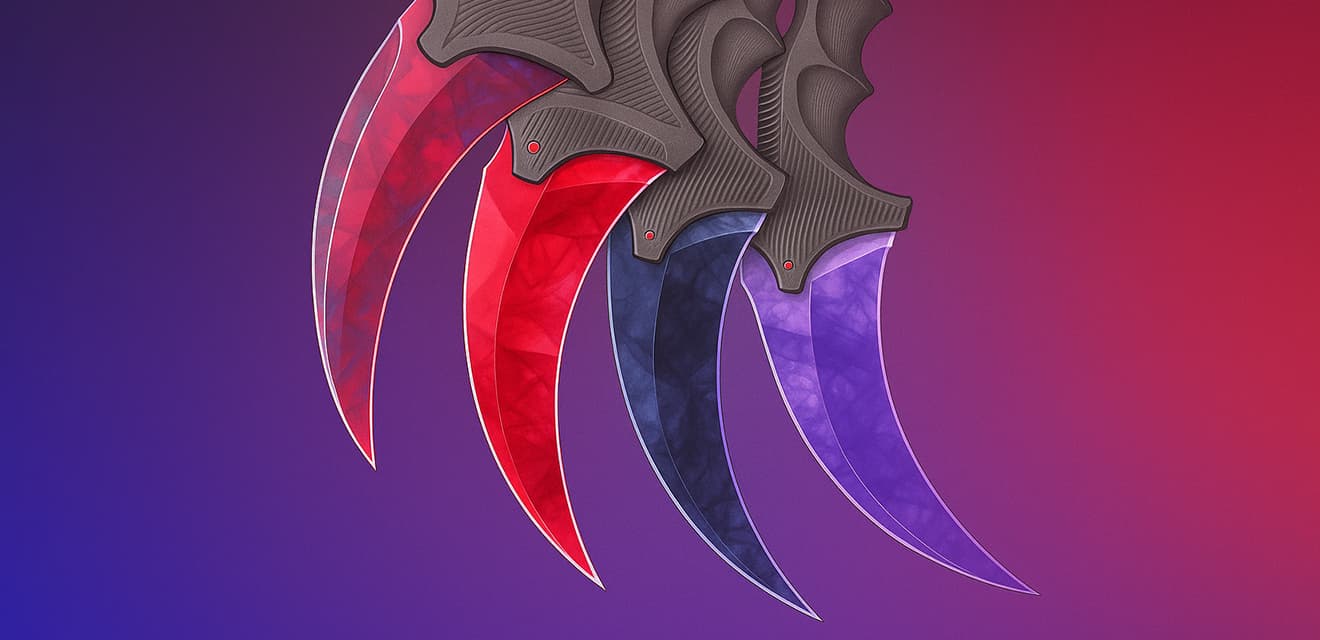 Полный гайд по ножам Допплер в CS2: фазы, редкость и цены скинов