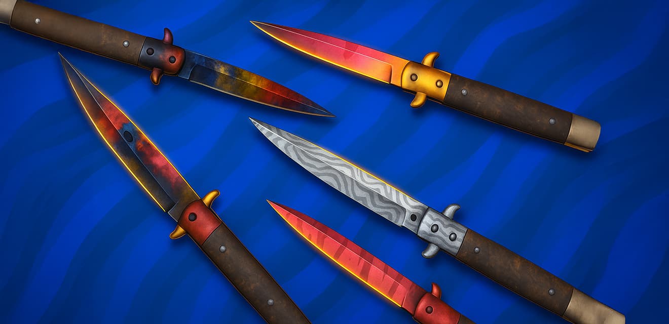 Все скины на нож Стилет в Counter-Strike 2: подробный обзор