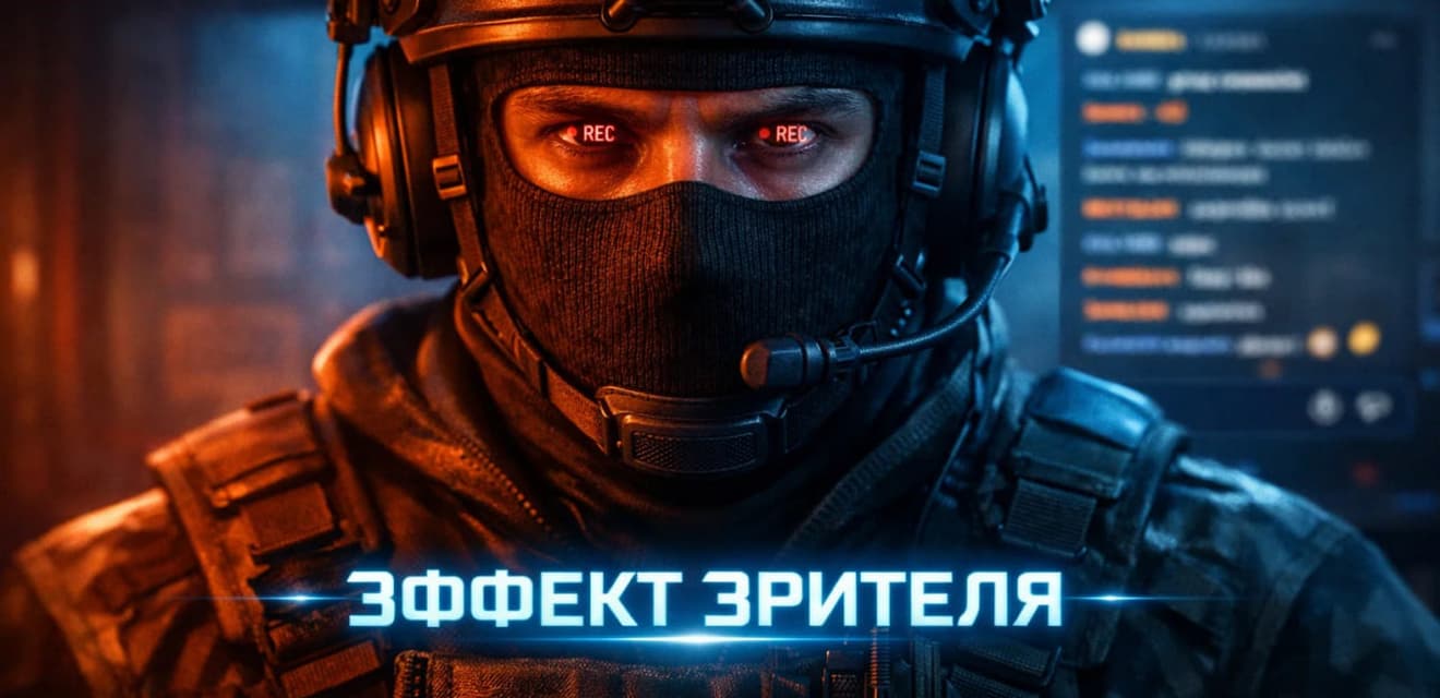 Гайд о влиянии стороннего наблюдения на игровые процессы и психику в CS2.
