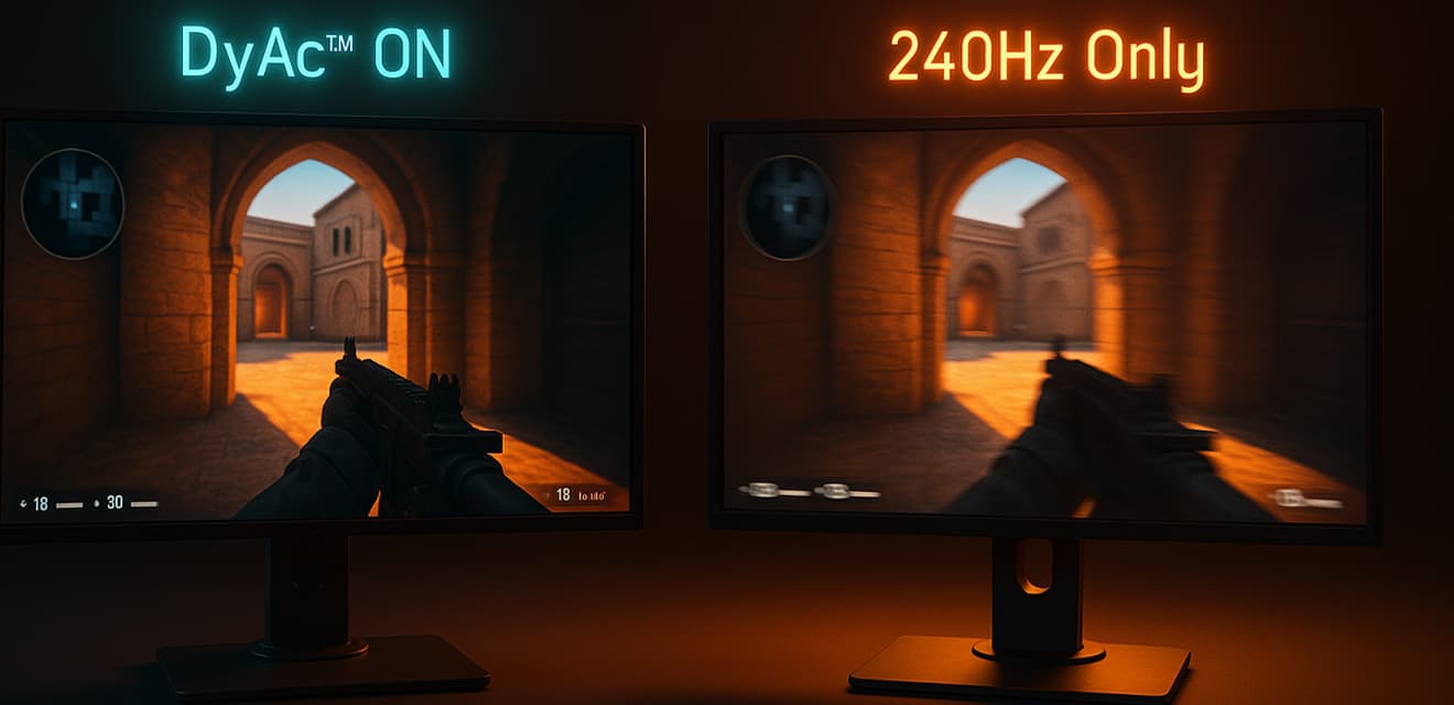 Мониторы с DyAc™ и ELMB: Что это такое и дают ли они реальное преимущество в CS2 compared to обычным 240Hz?