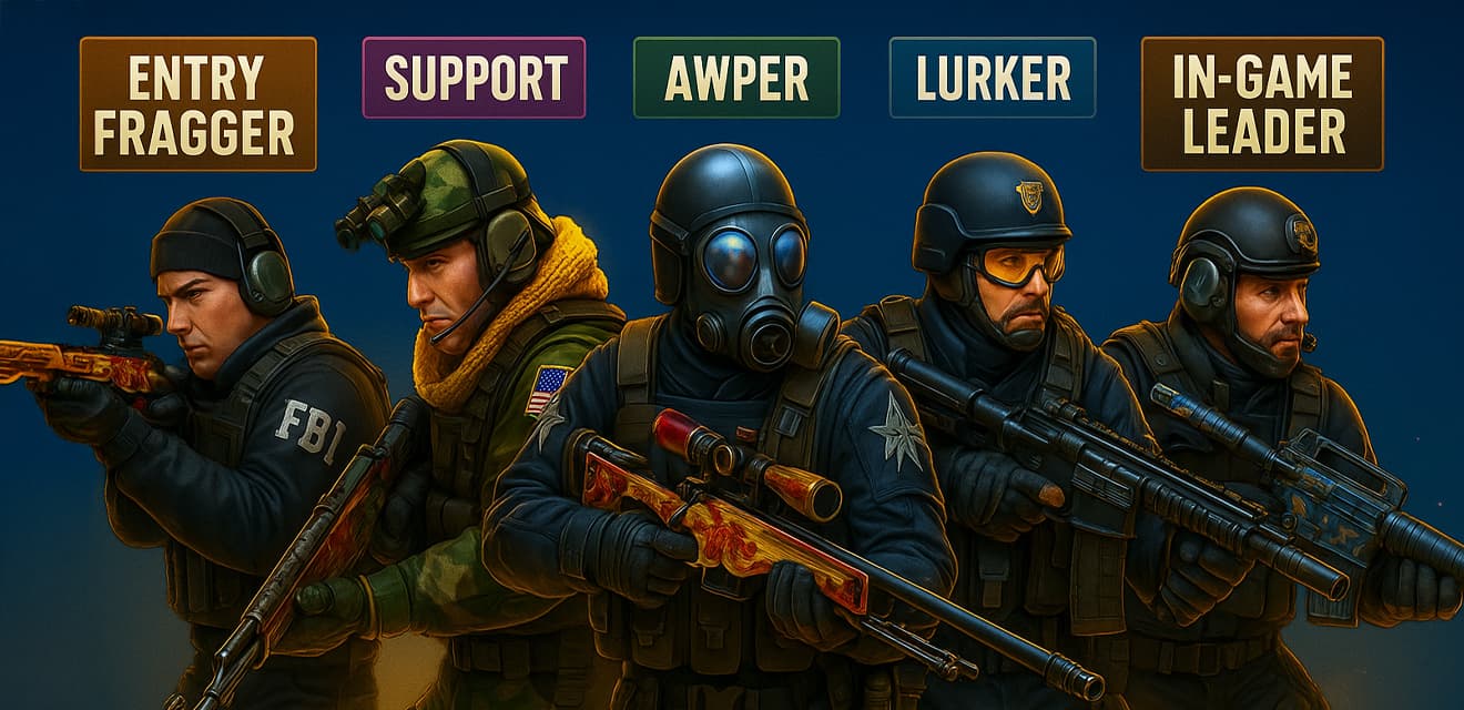 Все роли в CS2: найди свой стиль и разрывай паблики