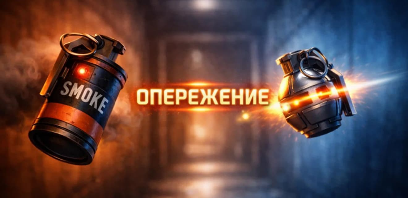 Гайд по использованию вражеских гранат как сигнала и прикрытия для запуска своих контратакующих утилит в CS2.