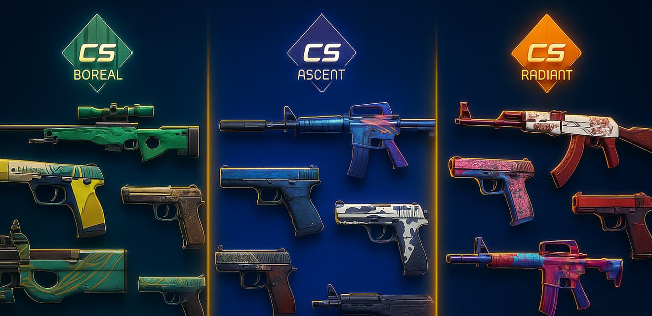 Обзор лучших скинов из коллекций Boreal, Ascent и Radiant