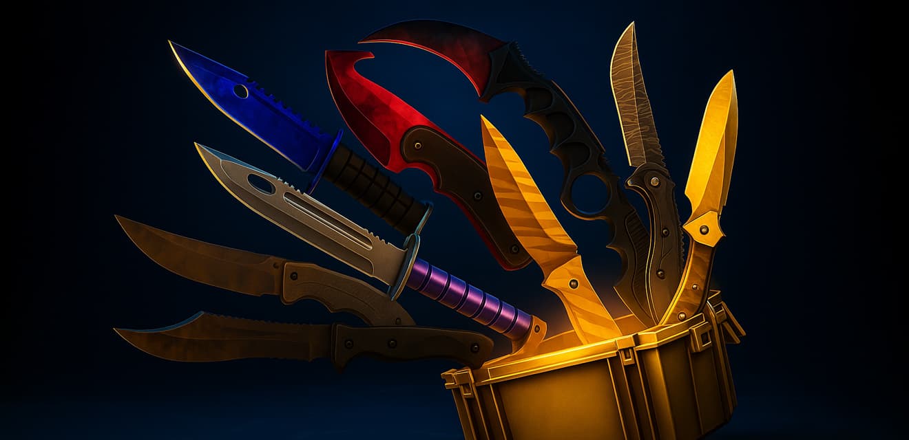 Лучшие кейсы с ножами в CS2: полный разбор для охотников за редким дропом