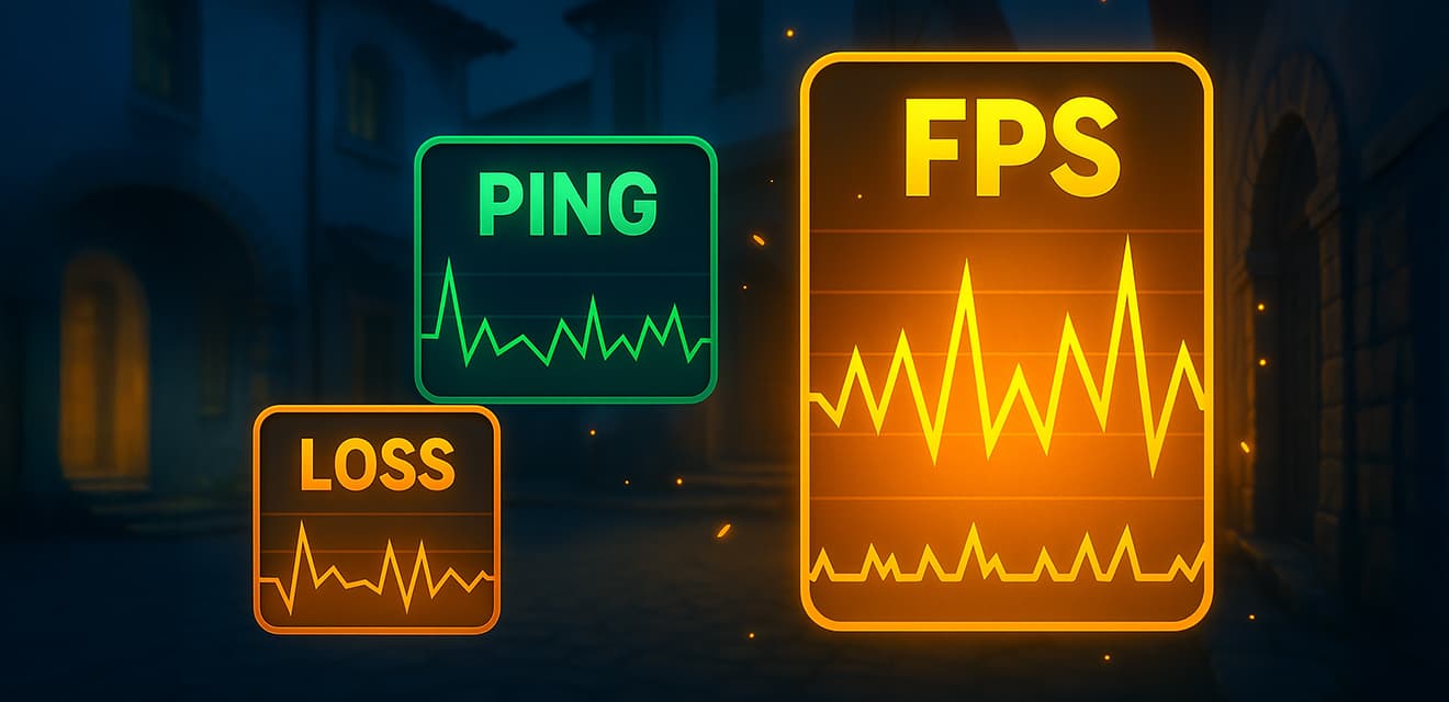 Как отследить FPS, пинг и потери пакетов в CS2