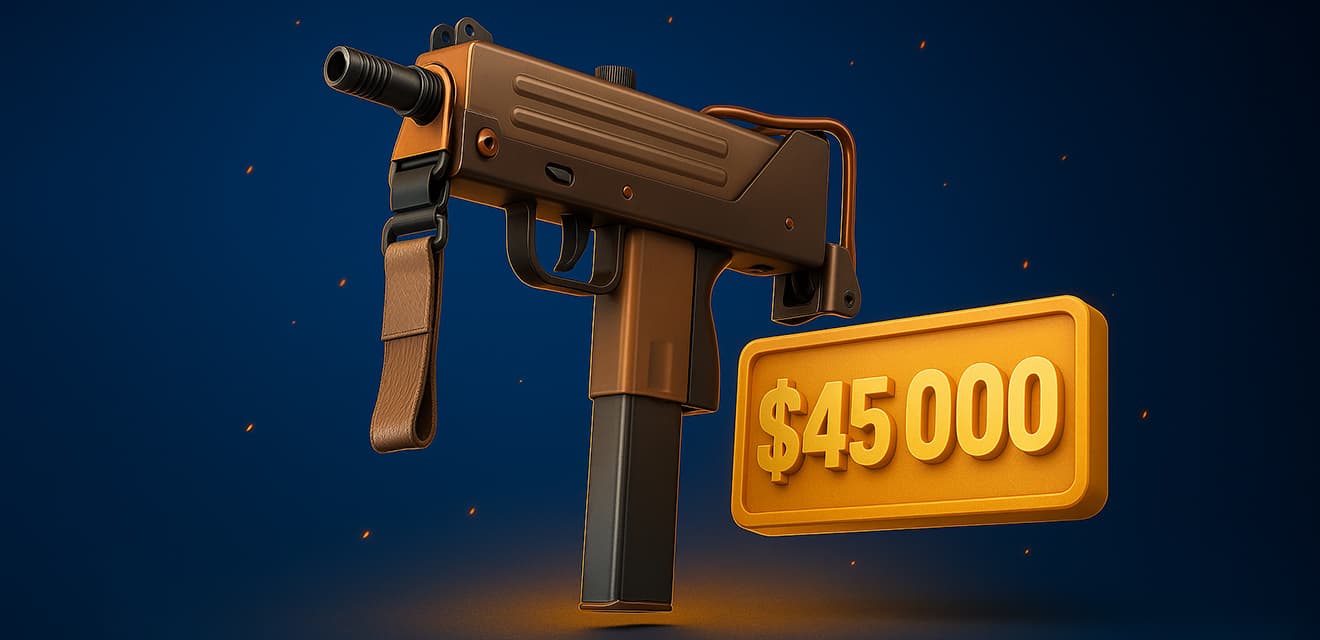 Рекордно "чистый" скин для CS2 продан за $45 000 – дешевле, чем ожидалось