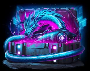 Неоновый дракон case