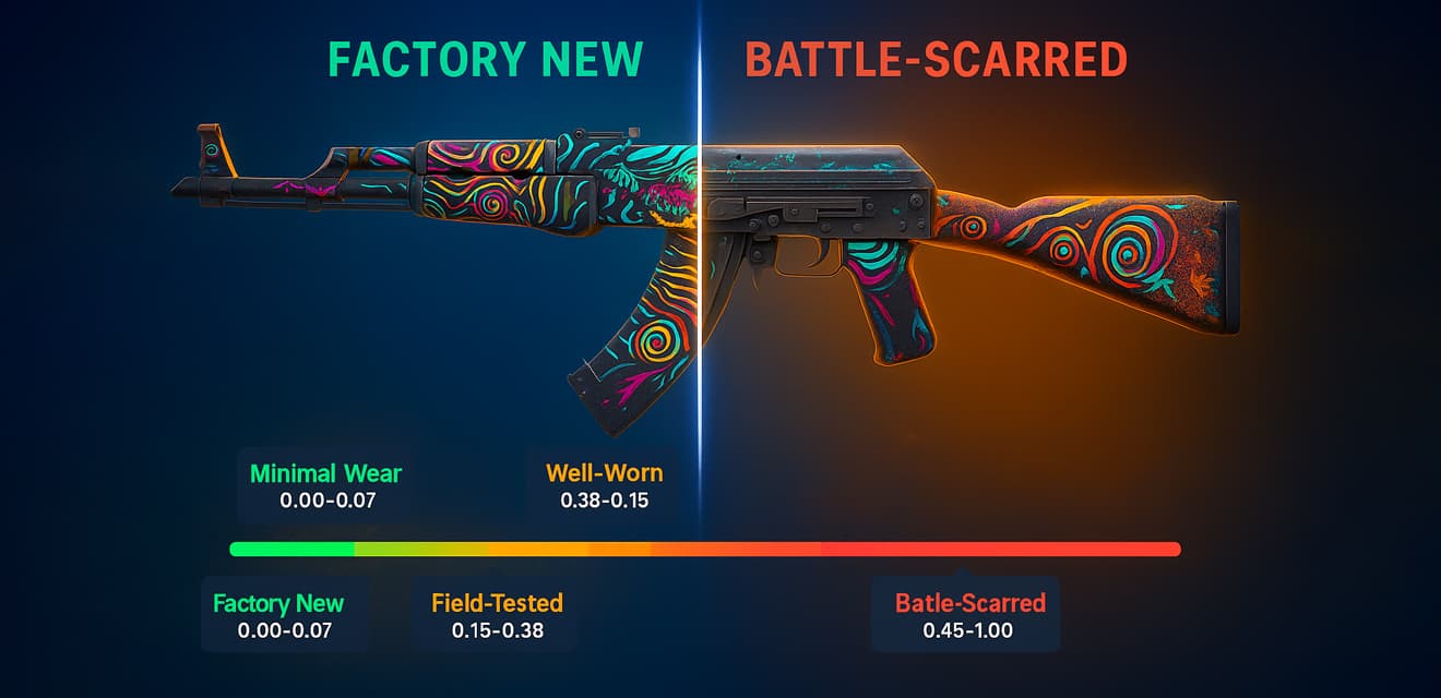 Всё о Float Value, Паттернах, Качестве и Стикерах в CS2: Как Эти Параметры Влияют на Редкость и Стоимость Скина?