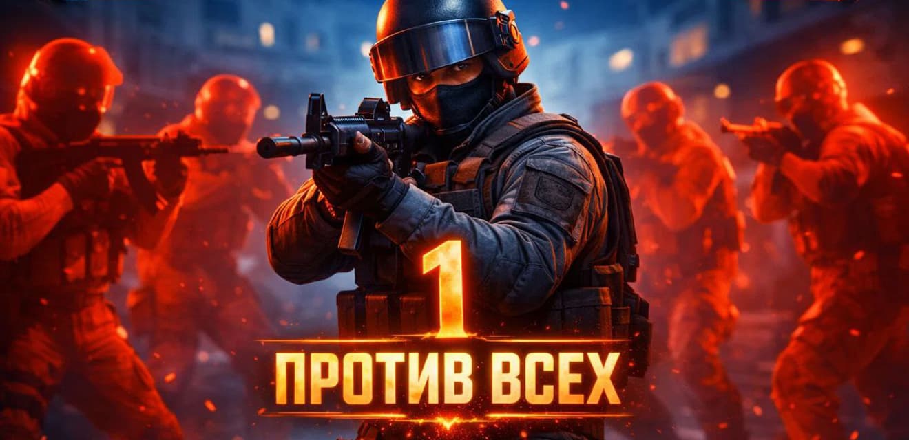 Гайд о ментальных состояниях и стратегических решениях в ситуациях 1vX (один против нескольких) в CS2.