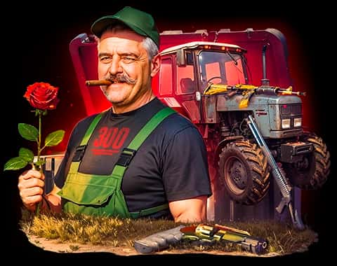 Галантный тракторист case